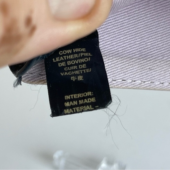 Fossil Dark Blue and Link  Leather Zip Wallet - Picture 8 of 9